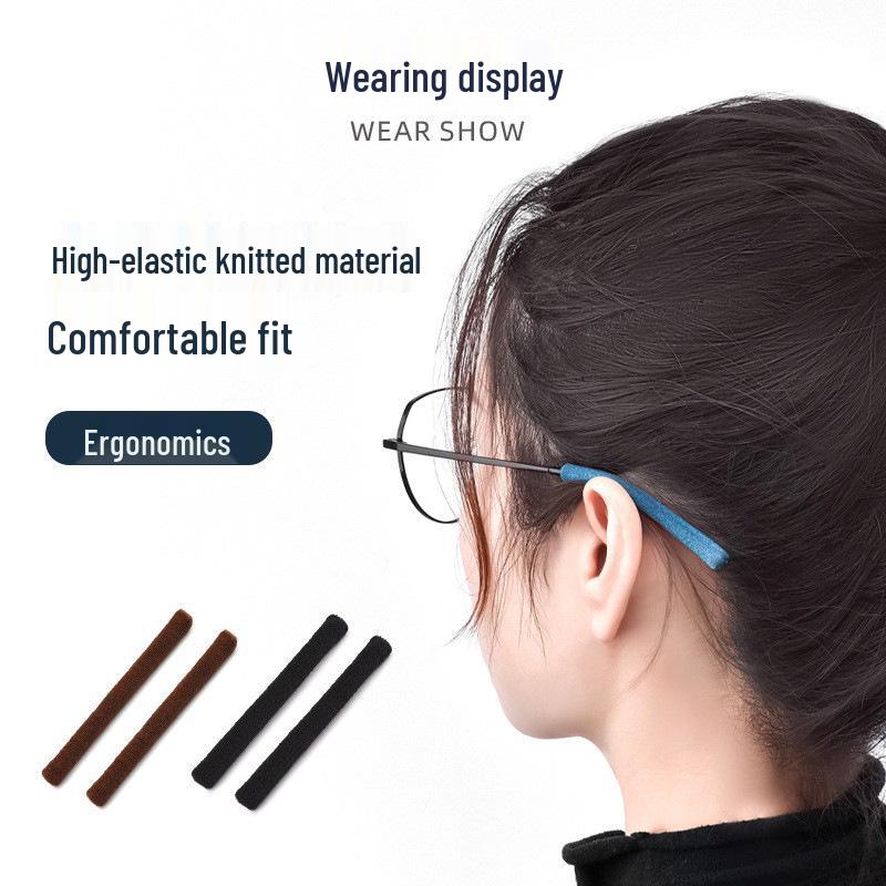 High Elasticity Anti-Slip Knit Ear Hook Sleeves for Glasses