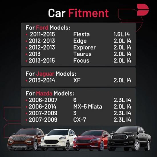 6509 Set Of 4 Iridium Spark Plugs For 2011-2015 Ford Fiesta