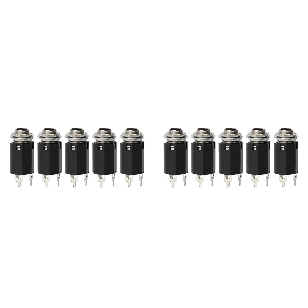 5-10 Pezzi Presa Jack Stereo Femmina Output EQ Chitarra Acustica Elettrica Spina Jack 6.35mm Presa Output Stereo Accessori per Chitarra