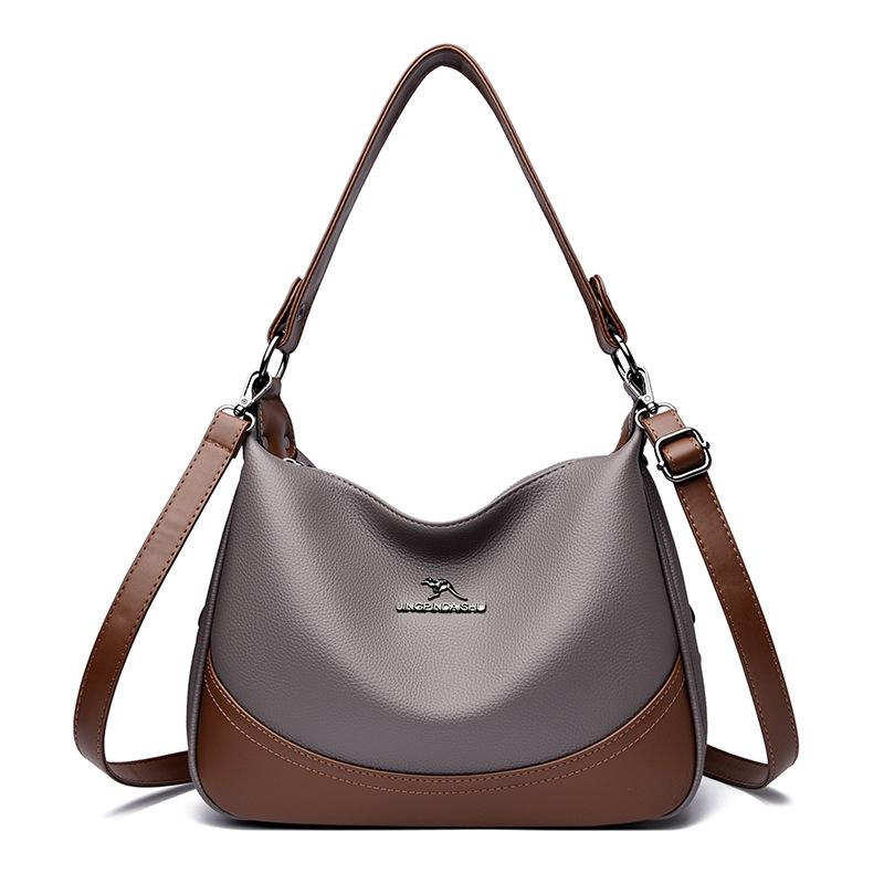 Autumn/Winter 2025 Women's Crossbody Bag: Fashionable, Versatile, Large Capacity, Color Block Style