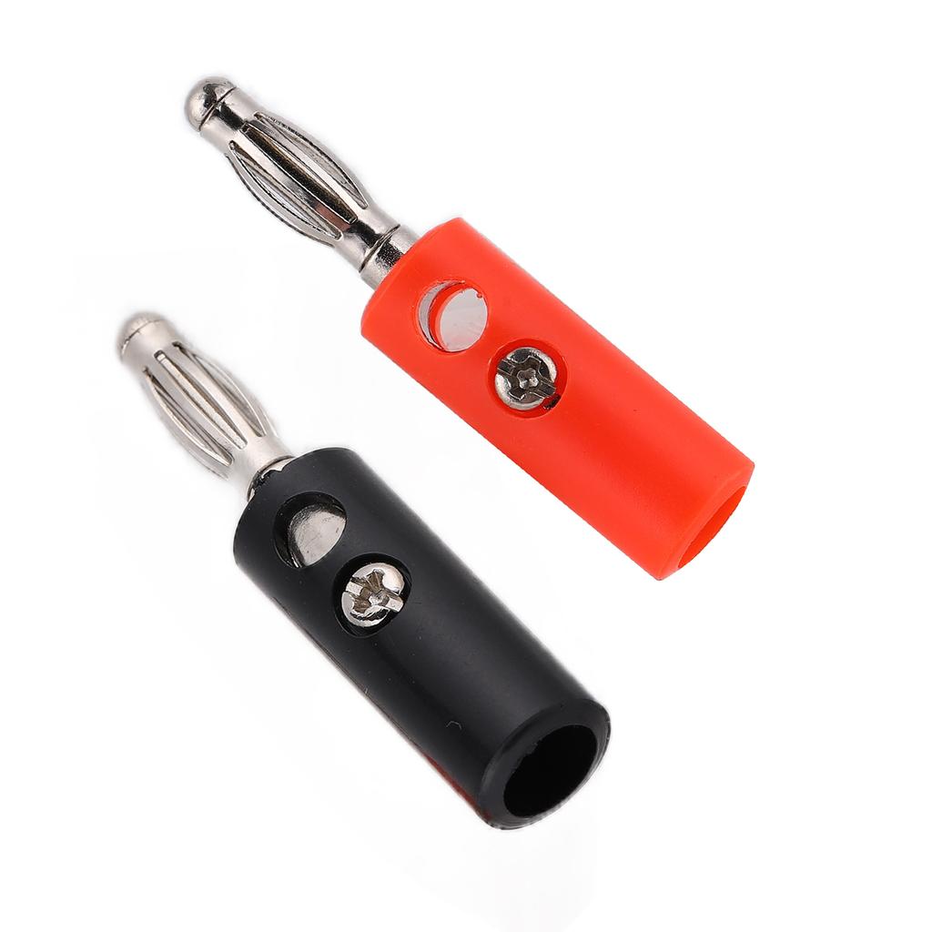 10PCS U56 4mm Banana Plug DIY Cable Connectors Adapters for Electrical Testing Red Black YellowGreen Blue