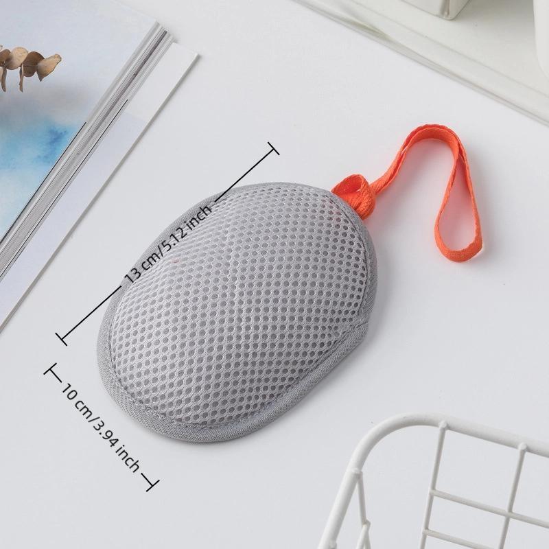 NEW 1PCS Luxury Bath Foam Generator, Double-Sided Mesh Soap Bag with Lanyard, Rich Lather Exfoliating Net for Spa-like Shower