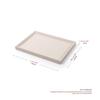 Woodten Off-White Striped Leather Jewelry Tray, Accessory Organizer, Watch Display Storage, P09802