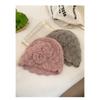 Women Japanese Style Hollow Flower Knit Beanie Autumn Winter Warm Hat