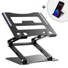 SET Laptop Stand Aluminum Smartphone Stand Black