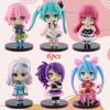 New 6 Models Hatsune Miku Figures Pvc Anime Peripheral Hatsune Beauty Girl Decoration Doll Machine Decoration Characters)