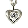 [Dancing Stone] Open Heart Silver Top (Single Unit) SETS-8352 White Gold Color