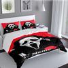 3PCS Custom Name Horror Characters Bedding Set Printed Duvet Cover Closure Includes 1 Duvet Cover & 2 Pillowcases for All Seasons Bedroom Decor