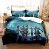 Comfortable Anime Print Duvet Cover Set With Duvet Cover And Pillowcases King Queen Twin Sizes For All Ages