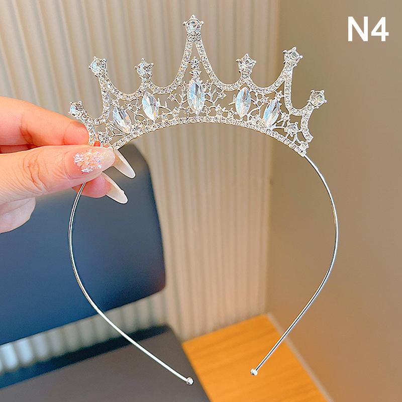 1 Stück Party Girl Krone Stirnband Performance Laufsteg Süßes kleines Mädchen Krone Stirnband Kinder Haaraccessoires Geburtstagsgeschenk