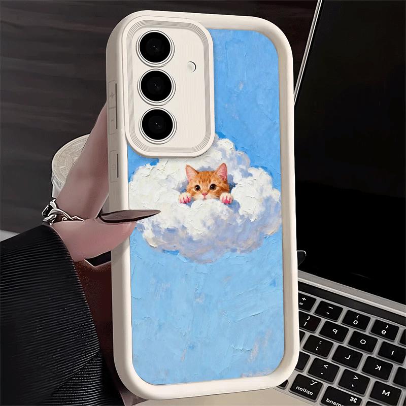 Handyhülle für Samsung Galaxy A17 A16 A15 A14 A13 Katze Niedliches Kätzchen Cartoon A56 A36 A26 A55 A35 A25 A54 A34 A24 A53 A33 A23 A07 A0
