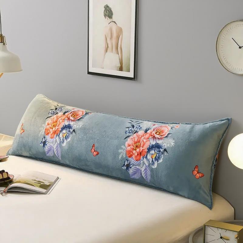 Warm Soft Comfortable Flannel Pillowcase Thicken Coral Fleece Queen King Twin Size Bed Pillow Case 48x180cm
