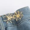 Spiderweb Shape Metal Fastening Button Detachable Pant Buttons Pin Crafts Waist Tightener Clothing Buckle Sewing Tool