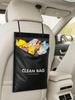 Hanging Car Trash Bag - Thickened PE, Long Strap, Hangable & Stickable, Large Capacity for Waste & Daily Items