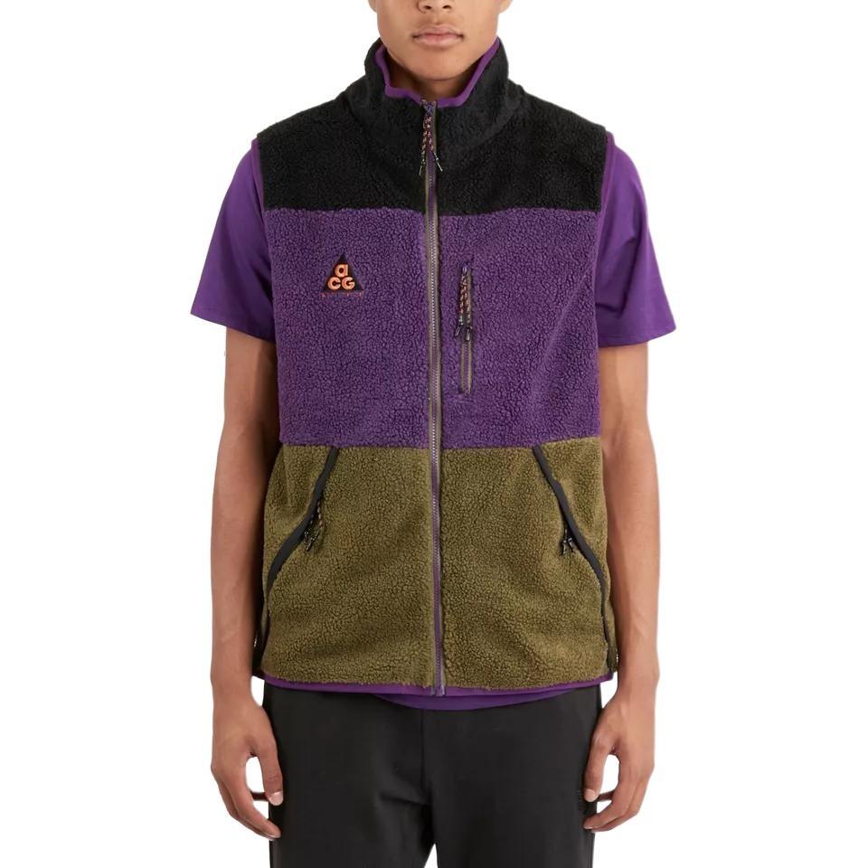 Nike Vests Men's Purple Turtleneck Moderate Other Unisex AT5498-010