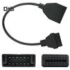 DYS Auto Shop 12 Pin auf 16 Pin OBD2 Diagnosekonverter Adapterkabel Leitungsanschluss für GM