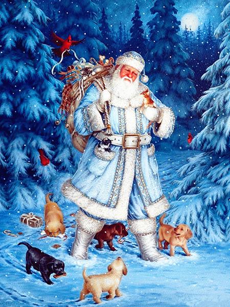 Diy 5d voller Diamant Malerei Cartoon Stickerei Platz Runde Bohrer Schnee Santa Eisbär Mosaik Kreuz Stich Kunst Hobby Geschenk