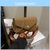Lattice Print Single Shoulder Crossbody Square Bag Handbag Women Gift Fashion