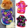 Pet Dog Puppy Winter Soft Warm Heart Star Print Clothes Coat Costume Apparel