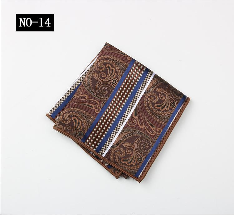 Pattern Chest Towel Men'S Suit Gentleman Wedding Red High-End High-Density Small Square Towel Handkerchief Banquet Host Pocket Towel