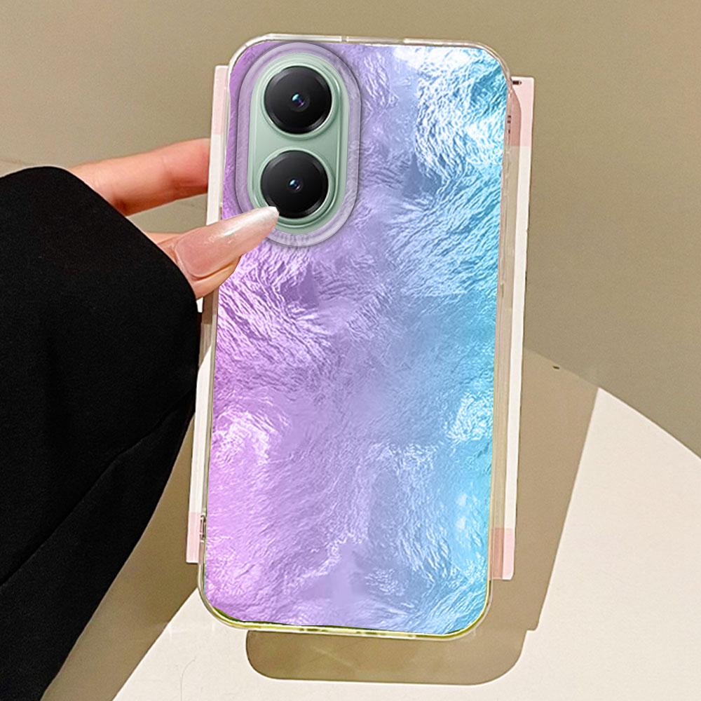 

Цветной градиентный чехол для телефона с текстурой ледника для Xiaomi Poco X5 X7 M6 Pro X6 X3 NFC C75 C71 C65 C61 Задняя силиконовая накладка poco X5 5G белый