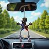 Creative Car Pendant Cute Cowboy Statue Car Rearview Mirror Pendant Decoration Home Decor Backpack Hanging Ornament