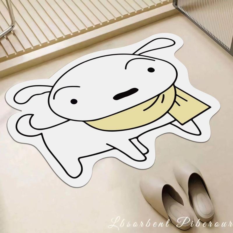Special shaped Diatom Mud Water Moisture-wicking Floor Mat Bathroom Floor Mat Entrance Door Mat Bathroom Foot Mat