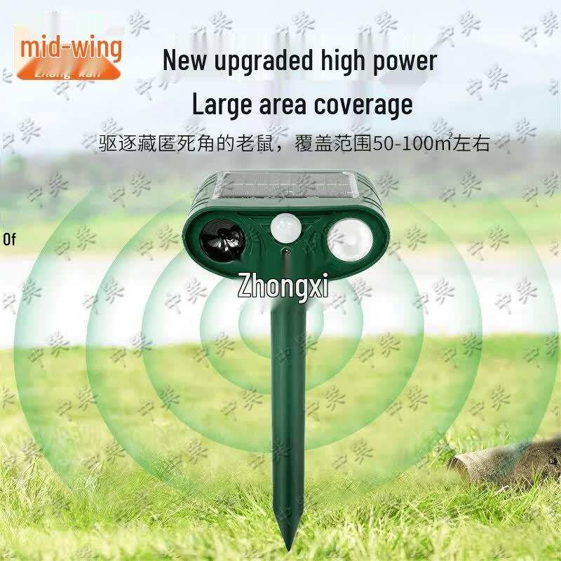 Zhongxun Solar Ultrasonic Outdoor Pest & Bird Repeller