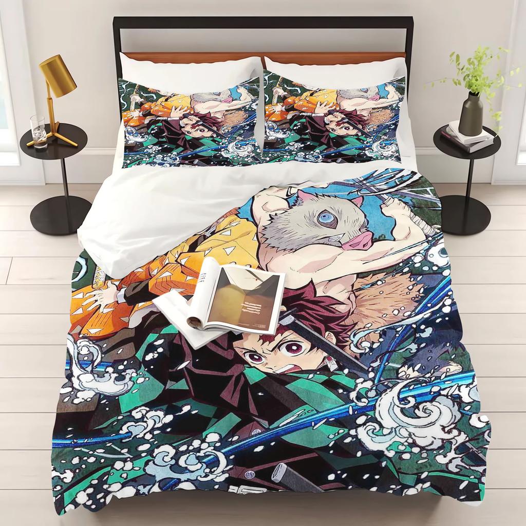 Demon Slayer: Kimetsu No Yaiba Anime Home Bedroom Comforte Nordic polyester material suitable for children and adults