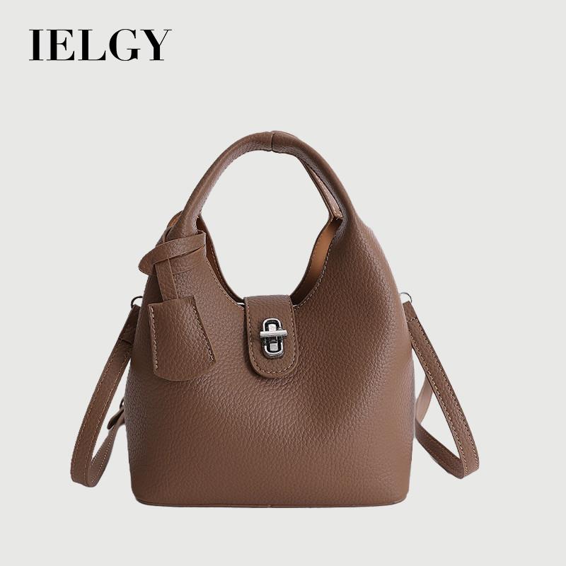 IELGY Ladies Messenger Bag Large Capacity All-Match Casual Commuter Bucket Bag Portable