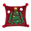 Square Christmas Pillow Covers Cartoon Santa Claus Xmas Pillowcase  Christmas Decor