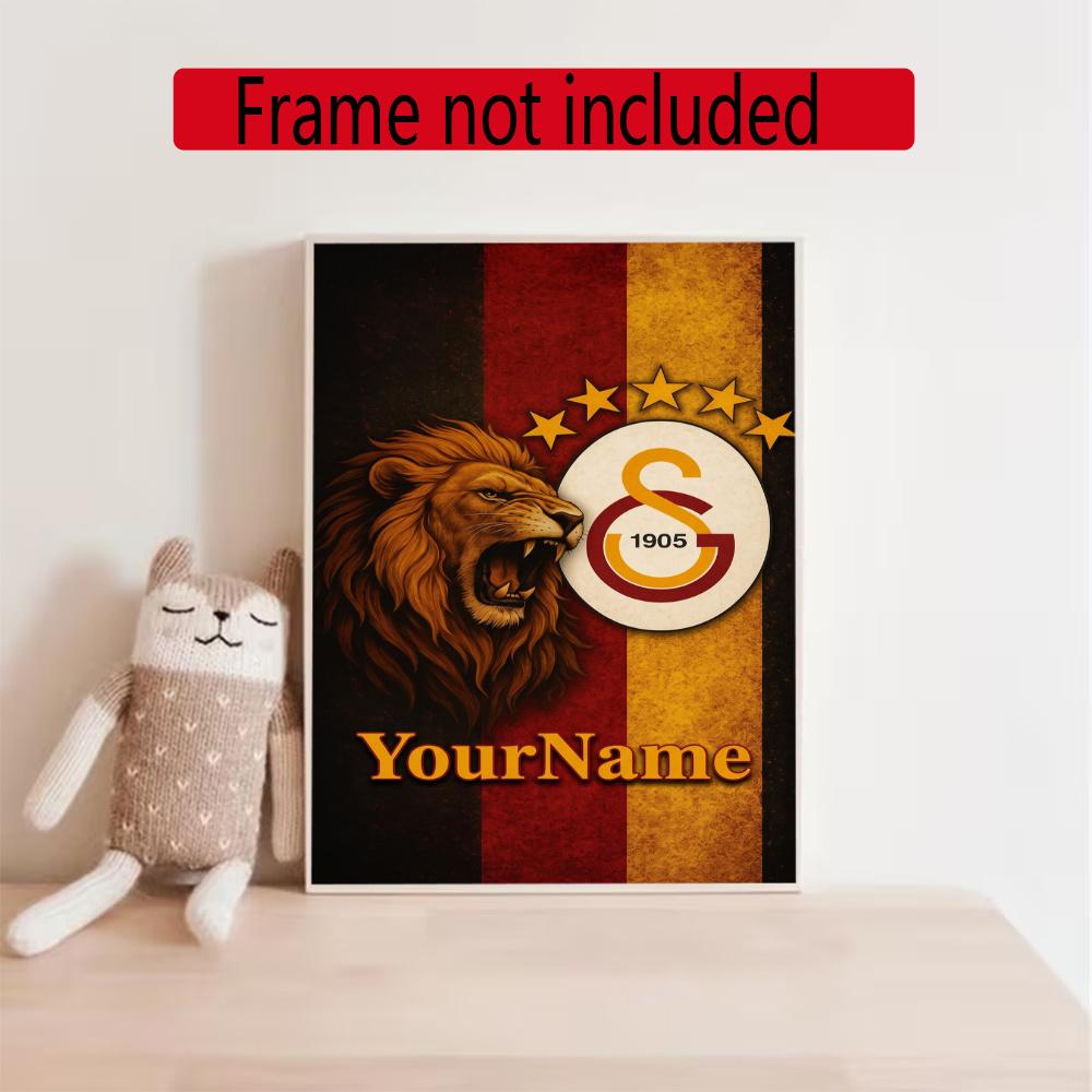 Galatasaray Personalized Name Round Diamond Painting Kit Diamond Embroidery Painting Rhinestones Mosaic Frameless Handwork Decoration Arts