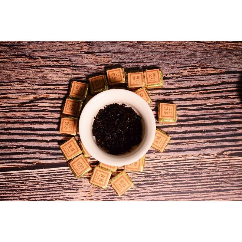 Юньнань Цзиньдянь Маленький квадратный кирпич Черный чай Листья клейкого ароматного — фото 11