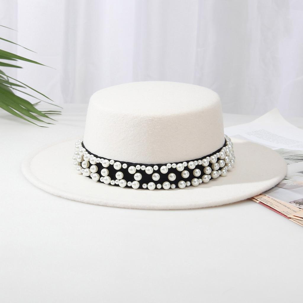 Wool Top Hat Women'S Autumn And Winter Extended Brim Hat French Retro Warm Jazz Hat Manufacturer