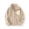 2024 Foreign Trade Autumn and Winter Grab Granular Fleece Stand-up Collar Trendy Top Jacket Men's Cardigan Thickened Men's Fleece Jacket