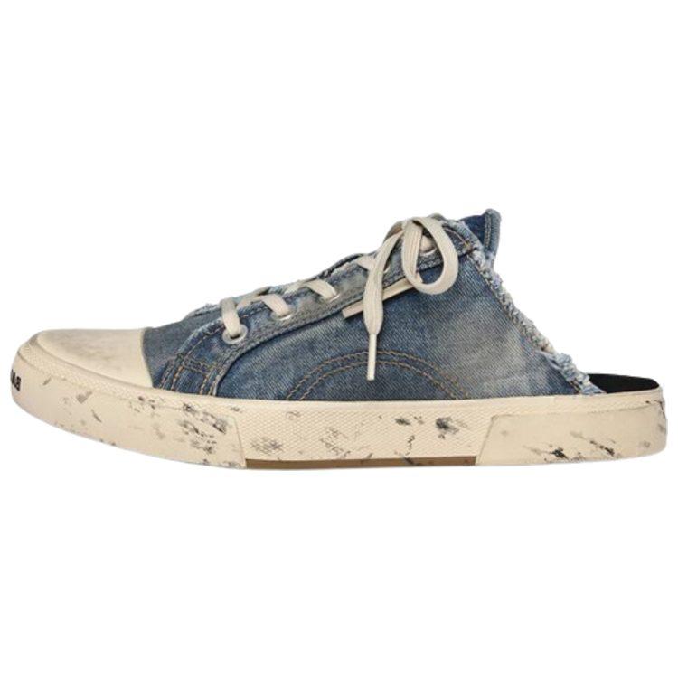 Balenciaga Mules in Denim Usurato 'Blue' da Donna Paris 693952W3RCL4090
