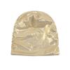Solid Color Metal Color Hat Elastic Sleeping Night Cap Simple Pullover Cap  Streetwear