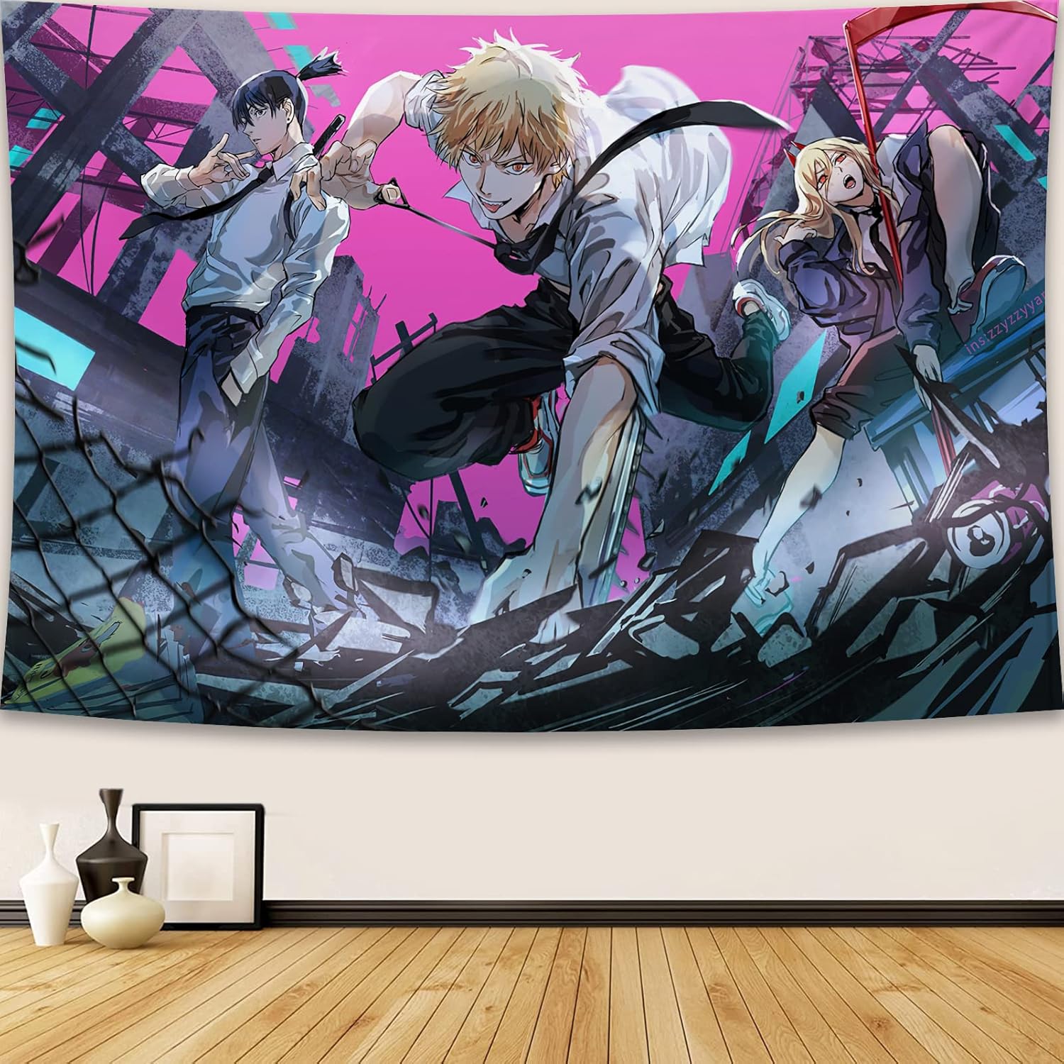 

Fantasy Battle Scene Tapestry Dark Magic Art Wall Hanging AnimeInspired Decor for Dorm Bedroom 40x60 Inches 74x94cm(29x37in)