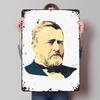 Ulysses S. Grant Porträt Gedruckte Poster Anpassbare Wandkunst Retro Vintage Blechschilder für Zuhause Zimmer Gamer Dekoration