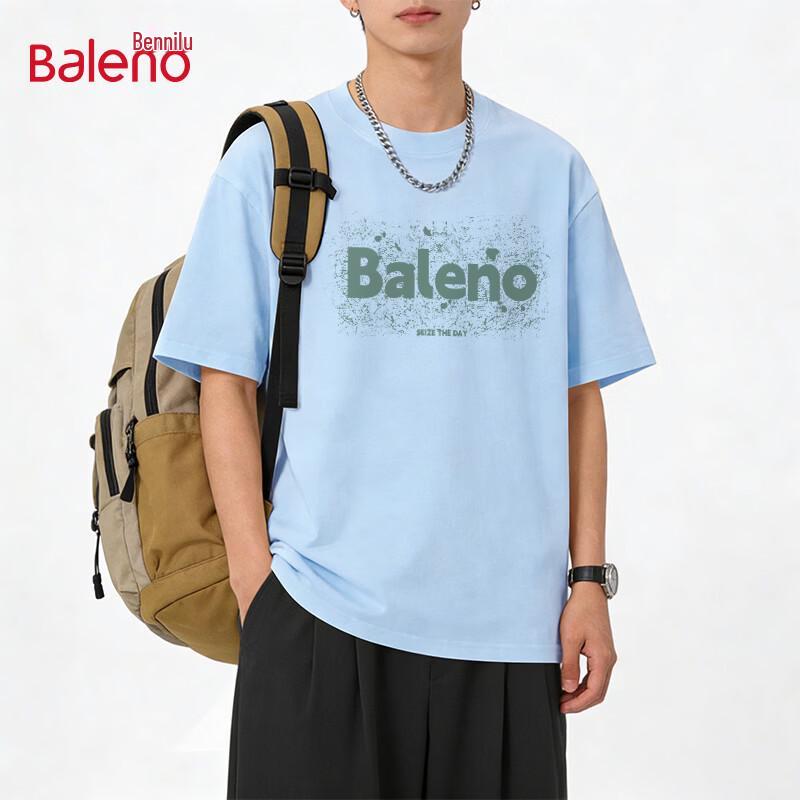 Baleno Men's 2026 Summer Loose Fit Pure Cotton Graphic Tee