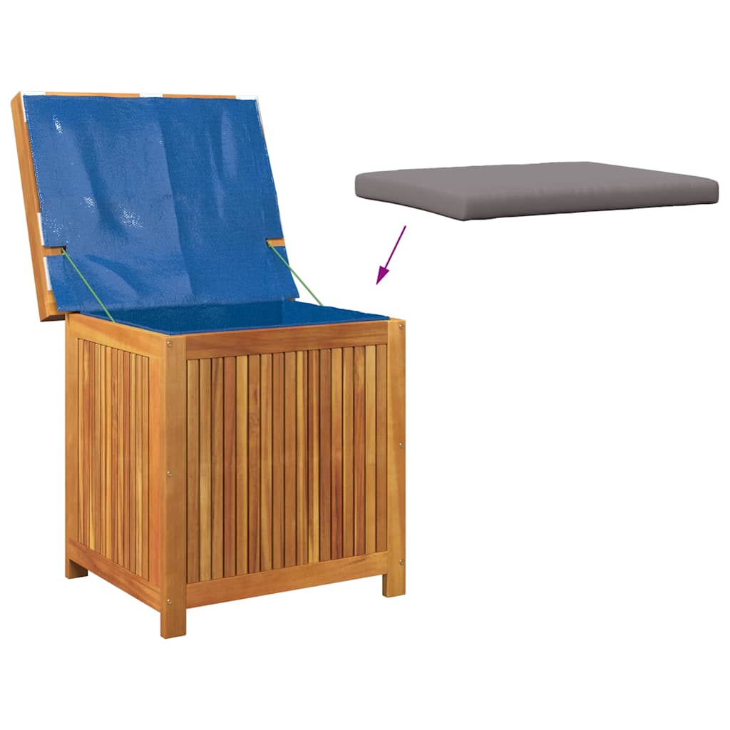Outdoor Cushion Box 60x50x61 Cm Solid Acacia Wood