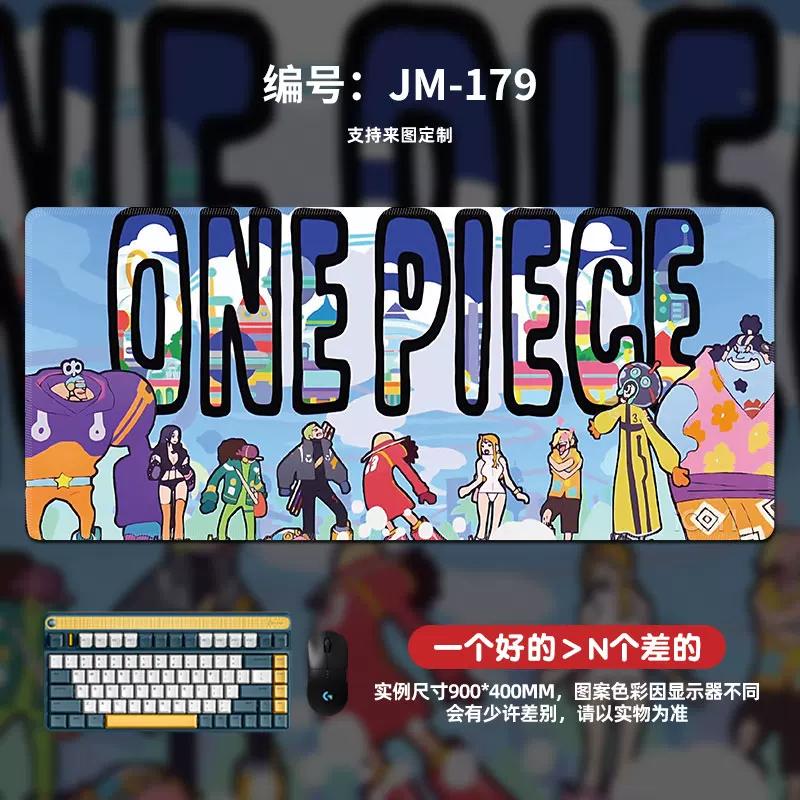 High Definition Pattern ONE PIECE Mouse Pad Oversized Animation Luffy Boys Gaming Table Mat Computer Pad Office Waterproof Non-slip Leather Mouse Pad