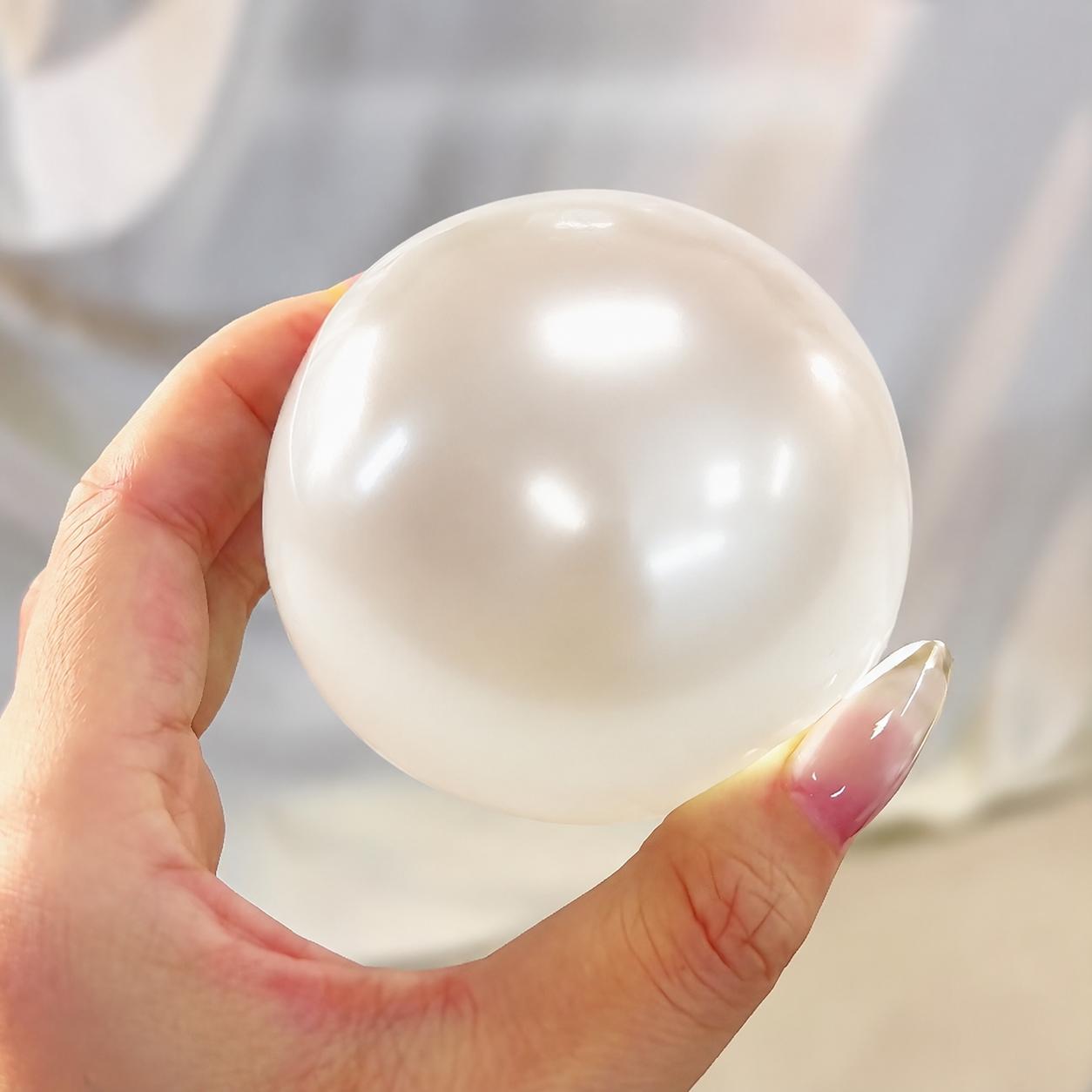 Parelwit Squishy Stressbal Knapperig Knijpspeeltje Langzaam Rijzend Sensorisch Fidget Speeltje Decompressie Cadeau voor Kinderen Volwassenen