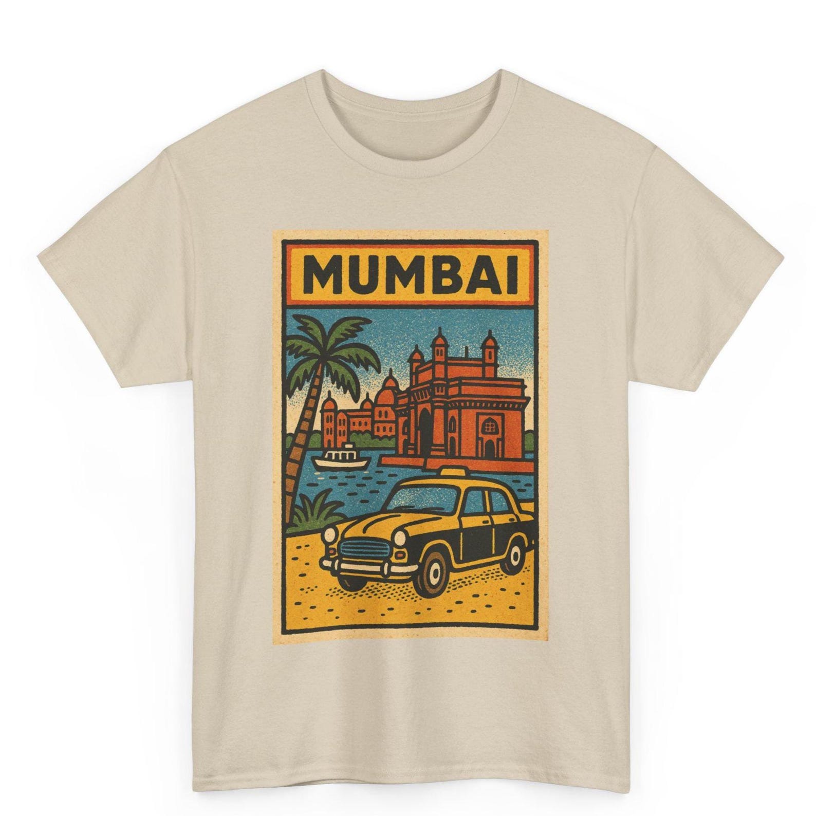 Mumbai Retro Comic T-Shirt: Unisex Indian Graphic Tee S