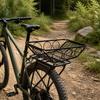 Rear Bike Basket Sturdy Foldable Portable Compatible for Commuters,