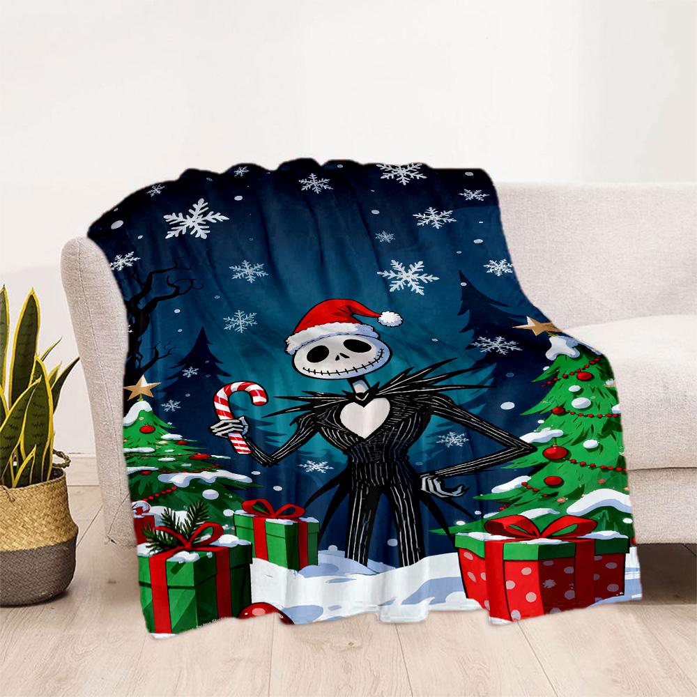 Christmas Nightmare Blanket Warmthful Decor Suitable for Picnics Chair Office for All Occasions Stylish Decor Ideal Gift For Birthday Valentine'S Day