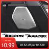 Car Sticker 2/4pcs 3D Metal Aluminum Car Styling Tesla Badge Emblem Audio Sticker Speaker Decorative Decal For Model 3 Mod