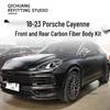 Porsche Cayenne Coupe (18-25) Carbon Fiber Kit: Front Lip, Side Skirts, Rear Lip, Roof & Middle Spoilers