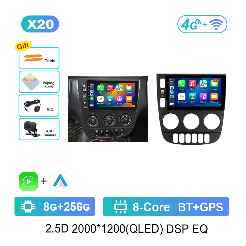 Car Radio Multimedia Player for Mercedes Benz M-Class W163 ML 1997 - 2005 Android 14 4G DSP Stereo Navi GPS WIFI Touch Screen