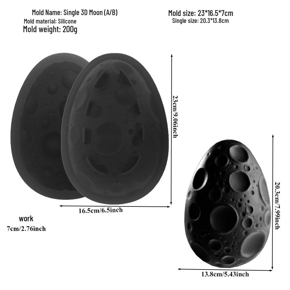 Easter Egg Silicone Mold for Goose, Duck, and Bird Shapes - French Flower Design Cake Mousse Mold